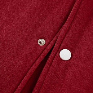 OEM Top Qualité Plaine Laine Baseball Lettermen Vestes Avec Manches En Cuir Broderie Logo Collège Baseball Veste Pour Hommes 2025 - Product Image 4