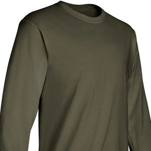 Chemise à manches longues pour hommes de qualité supérieure en gros, design personnalisé, polyester recyclé, performance, chemise vierge 100 % coton à manches longues - Product Image 5