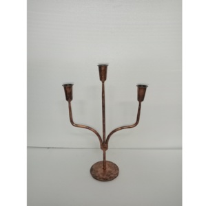 Iron Flameless Candle Holder Black Heat Resistant Handmade Eco-Friendly Modern Luxury Illuminates Home Understated - Product Image 4