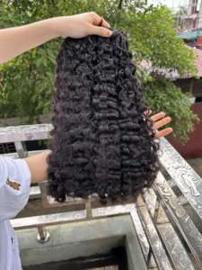 Cabello rizado birmano vietnamita crudo vendedores de cabello natural virgen sin procesar vendedor de cabello vietnamita - Product Image 5