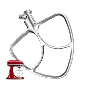 Batidor de borde flexible de acero inoxidable, mezclador plano de 4,5-5 cuartos de galón, piezas de repuesto, accesorio de paleta mezcladora para uso doméstico - Product Image 1