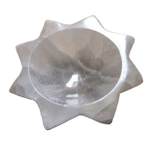 Bols en sélénite polie - Décoration d'intérieur unique en pierre avec étoiles - Product Image 1