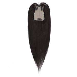 ท็อปเปอร์ผมแท้บราซิลแบบเรมี่ โมโนท็อป สีดำธรรมชาติ # 1B ลองก์ลอง - Product Image 3