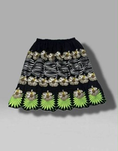 กระโปรงสั้นปักลายฮิปปี้แนวโบโฮสำหรับผู้หญิงกระโปรงสั้นปักลายสไตล์ฮาวายแบบดั้งเดิมชุดทำงานสำหรับระบำหน้าท้องจากปากีสถาน - Product Image 1