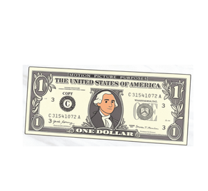 Billets de dollar américain imperméables (matériau en soie) réutilisables pour films, jouets, prix, nouveauté, vente chaude, livraison rapide en extérieur - Product Image 1