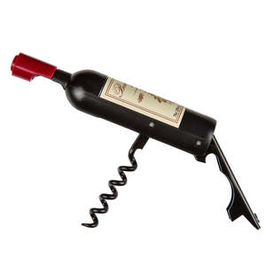 Abridor de Botellas Magnético de Acero Inoxidable, Portátil, con Sacacorchos y Levantador de Tapas, Forma Plana, Accesorios de Bar para Uso Doméstico - Product Image 1