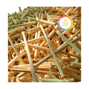Vente en gros de pailles à boire en bambou pour boissons biologiques-Ustensiles écologiques polis, traités thermiquement et durables - Product Image 4