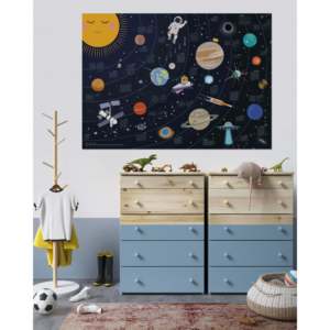 XXL Modern Design 140 X 100 cm Children's Universe <b>Poster</b> Made of Durable Paper for Wall Decor - Product Image 4