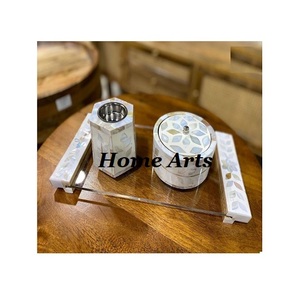 Juego de 3 quemadores de incienso Mabkhar de diseño ventajoso, quemadores de Bakhoor de madera con caja y bandeja para uso en bodas y fiestas. - Product Image 5
