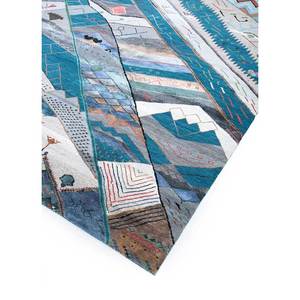 พรมไหมพรมผสมไหมไผ่สีน้ำตาลเบจ แมนชาฮ่า ลายเรขาคณิต รูปทรงสี่เหลี่ยมผืนผ้า สำหรับห้องนั่งเล่น วัยรุ่น และทางเดิน รุ่น Les-1479 - Product Image 2