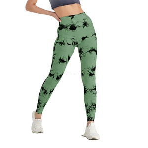 Stylegram Wears Seamless Tie Dye Custom Yoga Leggings Women High Waist Push Gym Flexible <b>Tummy</b> <b>Control</b> Breathable - Product Image 4