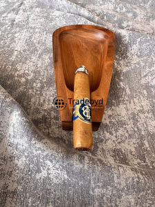 Tradebyd Cendrier en bois fait main Cendrier en bois naturel rustique pour patio extérieur Bar Café Bureau Fumer - Product Image 2