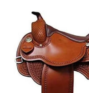 Juego de tachuelas de cuero genuino de primera calidad, monturas de carreras occidentales e inglesas para montar a caballo - Product Image 4