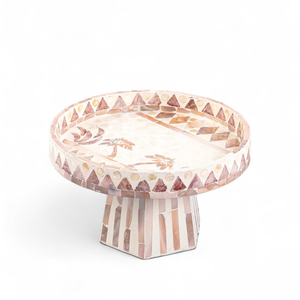 Support à gâteau en nacre en gros pour la table de dessert du Ramadan et de l'Aïd, présentoir artisanal en coquillage du Vietnam - Product Image 4