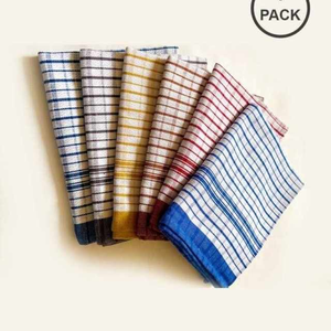 Essuie-mains gaufré en coton recyclé haute GSM torchon uni doux à séchage rapide pour la cuisine Offre Spéciale d'impression par presse à chaud - Product Image 5