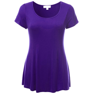 T-shirt pour femme de qualité supérieure, manches courtes, design durable à col rond, respirant, qualité supérieure, nouveau t-shirt décontracté ample et uni - Product Image 4