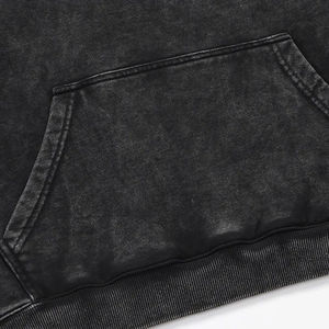 Sudadera con Capucha Extra Grande para Hombre, de Algodón Grueso de Invierno, con Cierre, Tejido de Punto, con Estampado Digital Personalizado y Lavado Ácido - Product Image 2