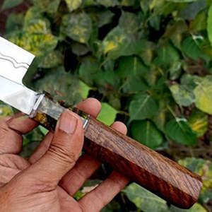 Couteau de pêche personnalisé fait main Jexmoo, lame en acier inoxydable, couteau à fileter avec étui en cuir, cadeau pour pêcheur - Product Image 3