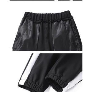 Vente en gros survêtements personnalisés pour hommes couleur contrastée sweats à capuche + pantalons de survêtement pour hommes costume deux pièces à capuche ensembles décontractés - Product Image 5