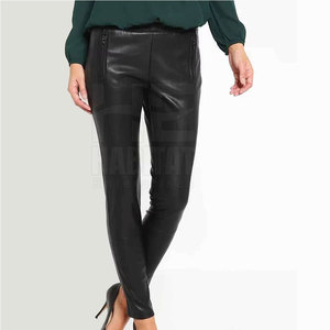 Pantalones de cuero para mujer fabricados en fábrica, en oferta, al por mayor, hechos con la mejor calidad. - Product Image 2