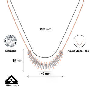 Collier en or rose et diamants Arinya Echelon - Product Image 5