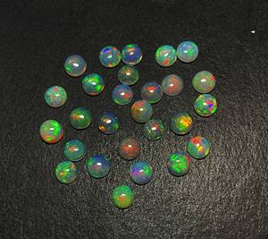 Lot de 6 pierres précieuses éthiopiennes naturelles en vrac de 20mm, cabochon multi-opale de feu, certifié IGI 7 mm 5 CT pour la fabrication de bijoux - Product Image 3