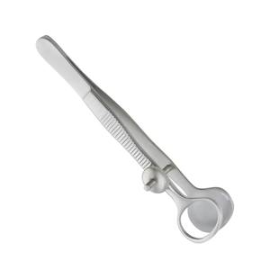 Fórceps Ayer Chalazion de acero inoxidable de grado Pemium, instrumentos quirúrgicos oftálmicos de bloqueo de pulgar de 10mm - Product Image 1