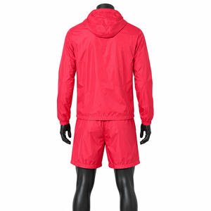 Conjunto de Chaqueta Cortavientos Ligera y Pantalones Cortos para Hombre, Ropa Deportiva con Capucha para Correr, Conjunto de Dos Piezas - Product Image 2