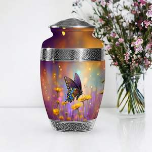 โกศฌฌาปนกิจศพผีเสื้อสำหรับขี้เถ้าของมนุษย์โกศสำหรับผู้ใหญ่เพศชาย - Product Image 6