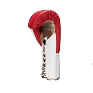 2025 gants de mouche d'entraînement professionnel les plus vendus de qualité supérieure en cuir véritable mouche Super dentelle gants de boxe noirs et dorés - Product Image 3