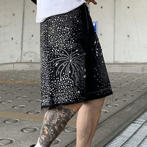 Custom Color <b>Men</b> Rhinestone Shorts For Sale Made In Pakistan New Style Custom Made <b>Men</b> Rhinestone Shorts - Product Image 5