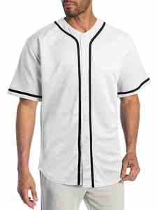 Conjunto de Jersey de béisbol por sublimación personalizable, uniforme deportivo unisex transpirable de 100% algodón con logotipo personalizado - Product Image 4
