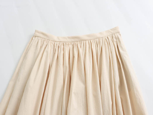 <span class=keywords><strong>2025</strong></span> Mới Mùa Hè màu rắn đàn hồi eo nhăn váy cho phụ nữ bán buôn - Product Image 3