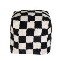 Pouf en coton pur fait main, tufté à la main, antistatique, simplicité moderne, ottoman de designer haut de gamme, décoration pour salon, chambre à coucher, mariage