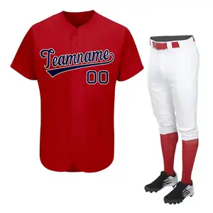 청소년 OEM 디자인 야구/소프트볼 유니폼 판매 맞춤형 팀 번호 이름 야구 유니폼