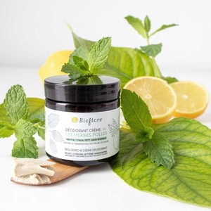 Desodorante en Crema Bioflore Wild Grass, Natural y Orgánico, Control Efectivo del Olor, Manteca de Karité, Cera de Abejas, Limón, Menta - Product Image 1