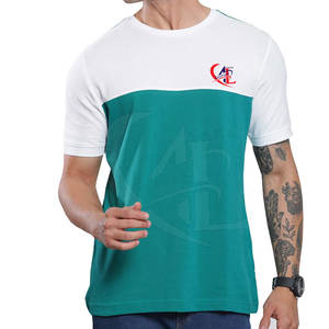 เสื้อยืดคอกลมสำหรับผู้ชายผ้าคอตตอนใส่บนถนนปรับแต่งโลโก้ได้ - Product Image 1