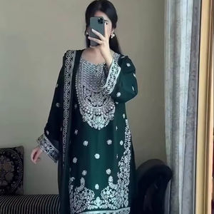 Nouvelle collection Ramdev Trading : Tenue de soirée moderne de designer, style Diwali, magnifique, en faux georgette, séchage rapide, imprimé numérique - Product Image 1