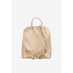 Mochila Estructurada en Piel Sintética de Cocodrilo con Forro de Poliéster y Cierre de Cremallera - Hecho en Italia - Art. 25355 - Product Image 4