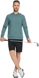 Sweat à capuche d'hiver de qualité supérieure, personnalisé avec logo, en polyester/coton, doublé en polaire, teint en pièce, séchage rapide - 340 GSM, service OEM - Product Image 4