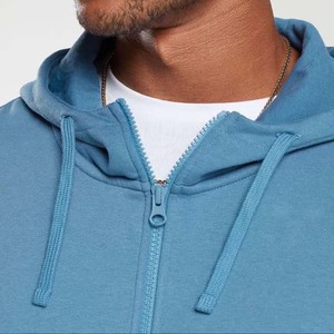 Sudaderas con capucha para hombre de diseño personalizado de algodón 100% de alta calidad Top de invierno de peso pesado con cuello con capucha de patrón sólido - Product Image 5