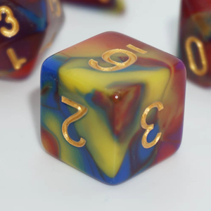Set di dadi in acrilico a <span class=keywords><strong>4</strong></span> colori, vendita diretta dalla fabbrica, alta qualità, dadi da gioco per Dungeons and Dragons - Product Image 1