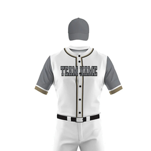 Uniforme de baseball imprimé avec logo personnalisé 2025 pour hommes, nouveau design, uniforme de baseball de bonne qualité, couleur unie, service OEM - Product Image 5