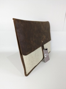 Vintage affaires cuir hommes manches ordinateur portable hommes femmes 15.6 pouces ordinateur portable affaires solide décontracté manches pour femme fille - Product Image 3