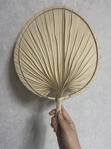 Éventail à main en feuille de palmier coloré imprimé personnalisé éventail de faveur de mariage pour cadeau d'artisanat cadeaux de décoration d'événement d'été de fête d'affaires pliante - Product Image 6