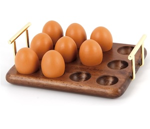 Top vente nouvelle conception bois 2 niveaux porte-oeufs qualité supérieure taille personnalisée hôtel et cuisine porte-oeufs en vrac - Product Image 1