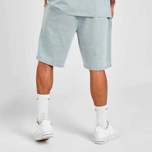 กางเกงขาสั้นซักด้วยกรดหินสีทึบทำจากผ้าฝ้ายผ้าฟลีซเทอร์รี่ทำจากผ้าคอตตอนซักโลโก้สีสันสดใสออกแบบได้ตามต้องการ - Product Image 2