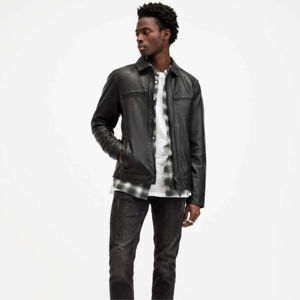 Veste en cuir à manches longues de haute qualité avec fermeture éclair pour hommes Vêtements décontractés Meilleure vente Veste en cuir légère pour hommes - Product Image 1