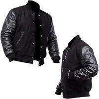 Veste universitaire de baseball en laine pour hommes de qualité supérieure Letterman Unique Collier à capuche d'hiver Design Toile High Street