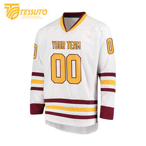Vente en gros de pratique de haute qualité à quantité minimale de commande bas personnalisé vêtements de hockey pour hommes et femmes maillot de hockey sur glace vierge bon marché pour jeunes - Product Image 4